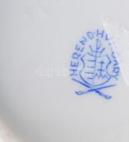 Herendi eton mintás bonbonier, jelzett, hibátlan, d: 8 cm