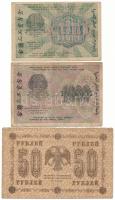 Szovjetunió / Szocialista Szövetségi Szovjet Köztársaság 1918. 50R + 1919. 500R + 1000R T:F,VG Sovie...
