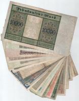 21db-os magyar és külföldi bankjegytétel, közte Német Harmadik Birodalom 1942. 5M + Amerikai Egyesül...