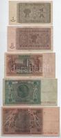 Német Birodalom / Weimari Köztársaság 1929. 10M + 20M + Harmadik Birodalom 1937. 1M + 2M + 1942. 5M ...