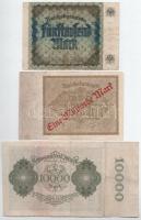 Németország / Weimari Köztársaság 1922. 1000M + 5000M + 10.000M T:F pici szakadások
Germany / Weima...