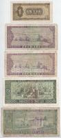 Románia 1966. 1L + 10L (2x) + 25L + 50L T:F,VG
Romania 1966. 1 Leu + 10 Lei (2x) + 25 Lei + 50 Lei ...