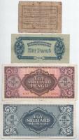 1849. 15kr + 1944. 2P "Vöröshadsereg Parancsnoksága" + 1946. 1.000.000.000P + 1.000.000.00...