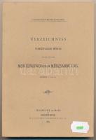 Collectio Montenuovo - Verzeichniss - Verkäuflicher Münzen aus de Fürstlich Montenuovo'schen Münzsammlung" reprint kiadás