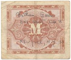 Német Harmadik Birodalom / Szövetséges megszállás 1944. 1M mindkét oldalán tollal írt szöveggel T:F ...