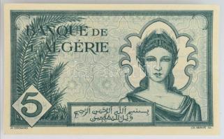 Algéria / Szövetséges megszállás 1942. 5Fr "C.819 935" T:UNC Algeria / Allied occupation 1942. 5 Francs "C.819 935" C:UNC Krause 91.