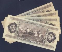 1975-89. 50Ft (4x) mind klf évszámmal T:I