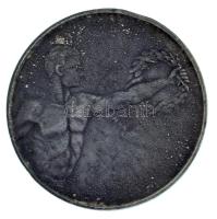 ~1930. "Szebb Jövőt! - Budapesti Levente Egyesület" kétoldalas hadifém díjérem zománcos rá...