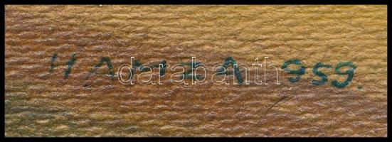 Hamza Tibor (1908-1972): Hangulatos táj, 1959. Akvarell, papír, jelezve jobbra lent, hátoldalán özve...