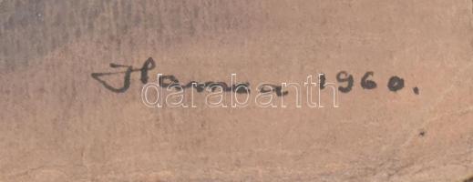 Hamza Tibor (1908-1972): Vízparti táj (Balaton?), 1960. Akvarell, papír, jelezve jobbra lent, hátold...