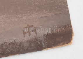 Hamza Tibor (1908-1972): Eger látképe, háttérben a minarettel. Akvarell, papír, jelezve jobbra lent,...