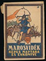 1927 Marosvidék képes naptára és évkönyve az 1927. évre. Második évfolyam. Makó, Makói Friss Ujság-ny., 128 p. A borítón irredenta grafikával. Kiadói papírkötés, sérült, a hátsó borító hiányzik.