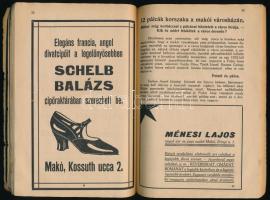 1927 Marosvidék képes naptára és évkönyve az 1927. évre. Második évfolyam. Makó, Makói Friss Ujság-n...