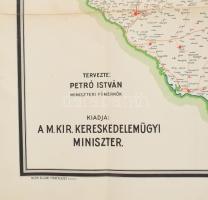 1927 Magyarország közhasználatú villamos áramfejlesztő telepei és nagyfeszültségű vezetékhálózatai a...