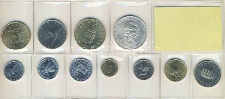 1995. 10f-200Ft 11klf db, szettben, benne 200Ft Ag "Deák" T:1