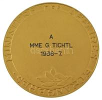 Franciaország 1937. "Repvbliqve Francaise / Minstere des Affairs Etrangeres" aranyozott br...