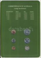 Ausztrália 1983. 1c-50c 6klf db, kereskedői szettben, bélyeges díszlapon T:1