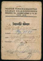 1947 Filmalkalmazottak arcképes szakszervezeti igazolványa