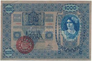 1902. 1000K "1668 45446" piros "MAGYARORSZÁG" felülbélyegzéssel T:F Adamo K35B