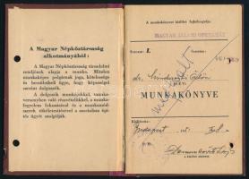 1951 Munkakönyv operaénekes (Mindszenti Ödön) részére