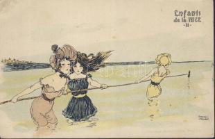 Enfants de la Mer II litho s: Raphael Kirchner (EB)