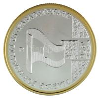 2006. 5000Ft Ag "Az 1956-os forradalom 50. évfordulója" kapszulában, tanúsítvánnyal T:BU f...