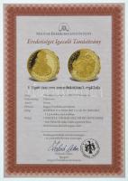 DN "A legértékesebb magyar érmék - I. Lipót tízszeres aranydukátjának replikája" aranyozot...