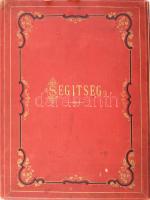 Segítség. Az eperjes-nagykároly-toroczkói tűzkárosultak emlékalbuma. (Bp., 1887, Franklin-Társulat-ny.), 1 sztl. lev.+ 44 p.+ 3 sztl. lev. Első kiadás. Szövegközti és egészoldalas illusztrációkkal, hirdetésekkel. Kiadói dekoratív, aranyozott, dombornyomott egészvászon-kötés, kissé foltos borítóval, helyenként kissé foltos lapokkal, 51,5x37 cm.