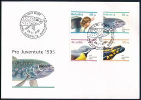 1995 Karácsony sor FDC-n Mi 1567-1570