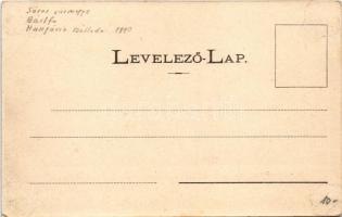 Bártfa, Bardiov, Bardejov; Hungária szálloda és kávéház. Divald Adolf 106. / hotel and cafe (fl)