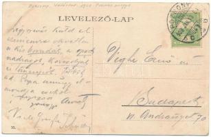 1908 Pozsony, Pressburg, Bratislava; Vásártér, Frankl Mór, Reif, Nathan Ignác és Steinmann Henrik üz...