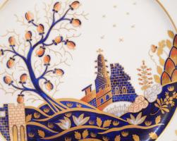 Herend Miramare mintás porcelán dísztál. Kézzel festett, jelzett, hibátlan d: 26 cm Nagyon ritka min...