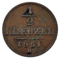 1851B 1/2kr Cu T:XF Adamo M2