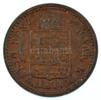 1891KB 1kr Cu "Fiume-címer" T:AU,XF Adamo M4.1