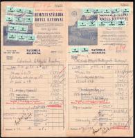 1946 Csehszlovák áttelepítési bizottság részére kiállított számlák