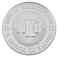 2001. "MKB - Híd az értékekhez / Az első magyar hídpénz 1849" kétoldalas, jelzett Ag emlék...