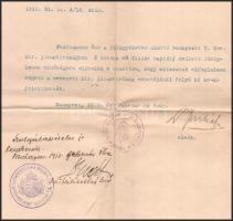 1913 Juhász Andor a Kúria leendő elnöke által aláírt okirat