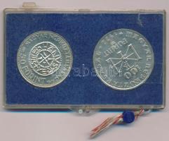 1972. 50Ft Ag + 100Ft Ag "Szent István" eredeti MNB dísztokban T:BU kicsi patina, sérült t...