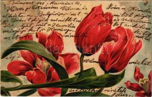 1901 Flowers. litho (EK)