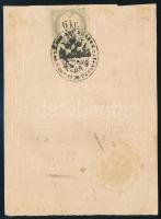 1857 Palovec (Felsőpálfa, Muraköz) lakosa részére kiállított kétnyelvű (német-horvát) igazolvány, já...