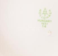 6 db Hollóházi ÁB Állami biztosítós porcelán korsó. Matricás, jelzett, hibátlan 14 cm