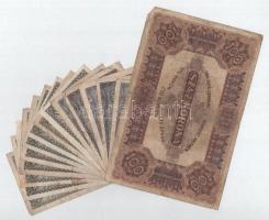 1920. 20f (9x) + 50f (5x) + 100K "A001 294564" sorszámmal, "Orell Füssli Zürich"...