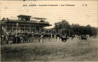 1911 Paris, Courses a Auteuil, Les Tribunes / horse racecourse, horse racing