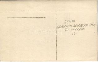 1922 Resicabánya, Resica, Resicza, Resita; román katonatisztek / General Pion Georgescu / Romanian m...