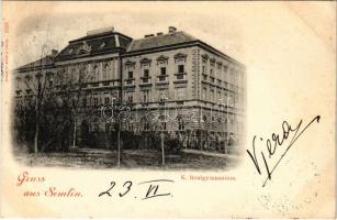 1898 (Vorläufer) Zimony, Semlin, Zemun; K. Realgymnasium / Reálgimnázium / grammar school (fl)