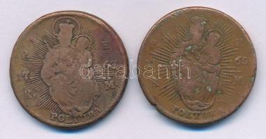 1763-1765PH-KM Poltura Cu "Mária Terézia" (2xklf) T:F ph. Huszár: 1751., Unger III.: 1270....