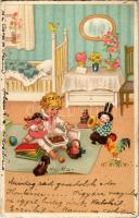 1939 Child with toys (EB)