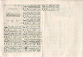 Eger 1920. "Első Magyar Lakatos és Lemezárugyár Részvénytársaság, Eger" 5db részvénye egyb...