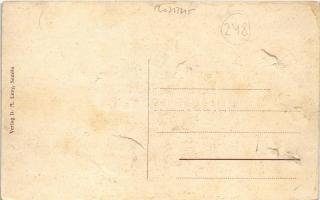 Zimony, Semlin, Zemun; Serbische Kirche / Szerb ortodox templom, drogéria. D. M. Levy kiadása / Serb...