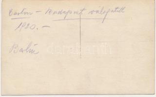 1920 Berlin - Budapest labdarúgó mérkőzés, magyar focisták / Berlin - Budapest football match, Hunga...